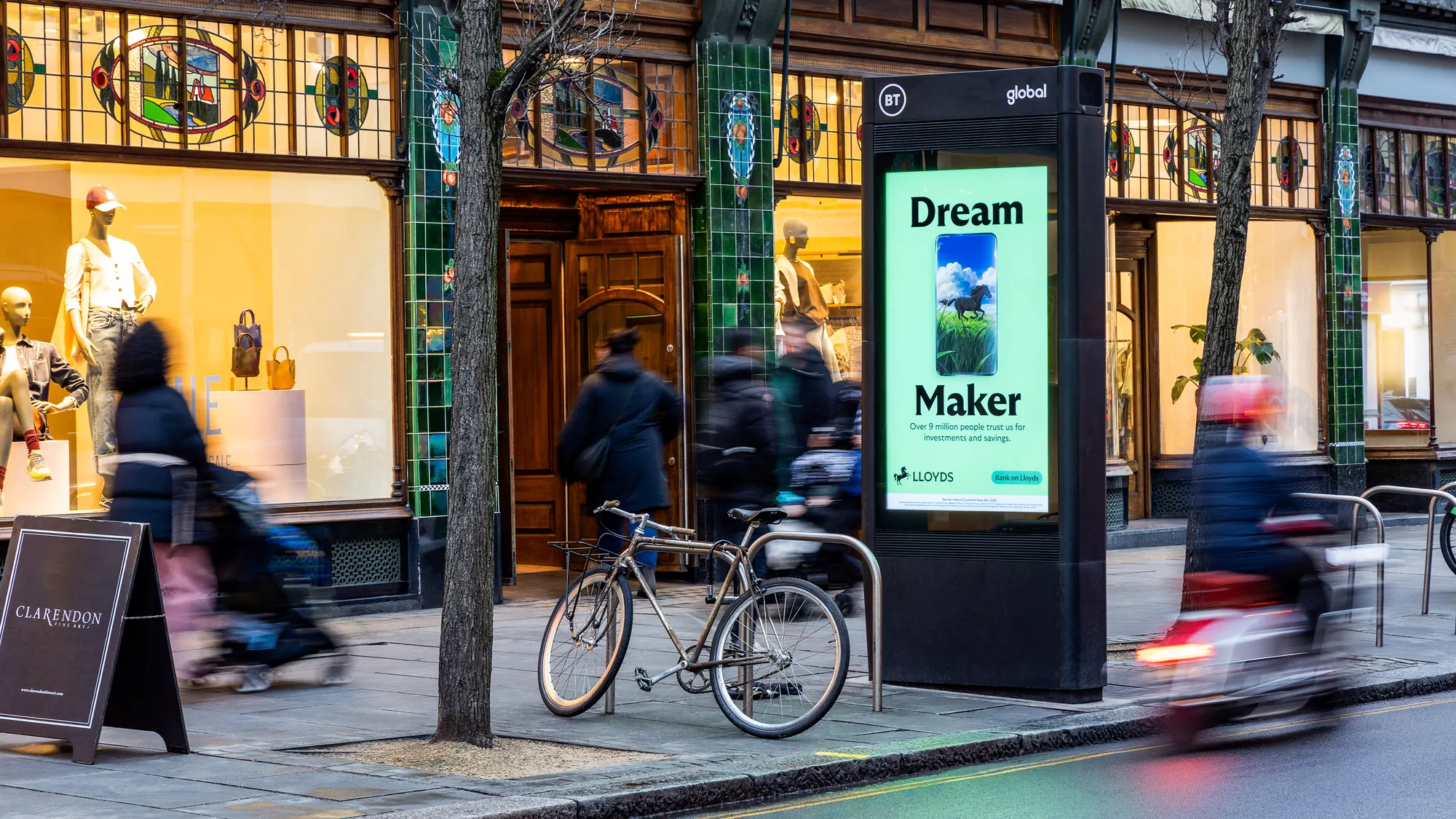 Dream Maker on a street screen on King’s Road